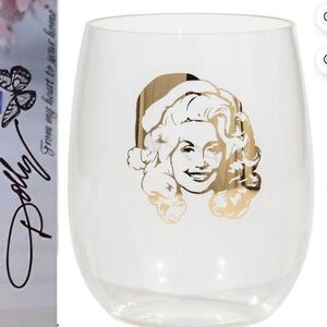 Dolly Parton 17oz Christmas Stemless Wine Glass